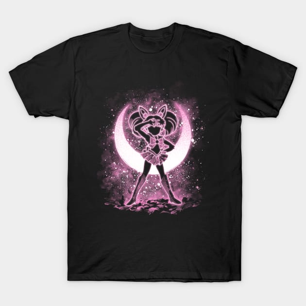 Warrior Rabbit Moon T-Shirt by alemaglia